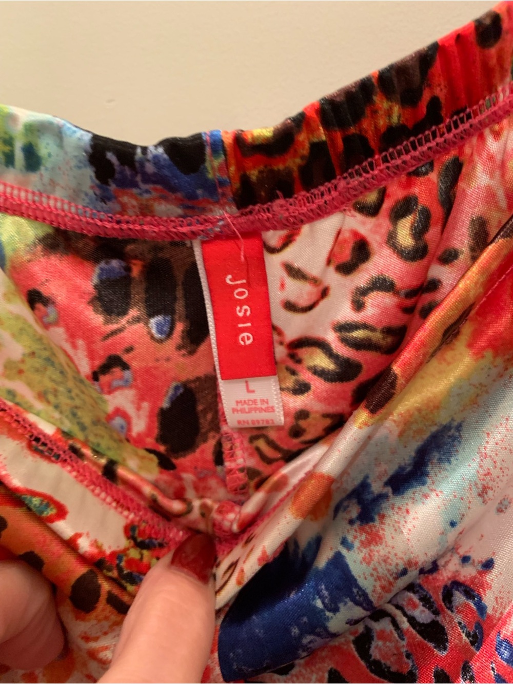 JOSIE BY NATORI COLORFUL, SILKY LOUNGE PANTS. GREAT CONDITION! - Picture 3 of 9